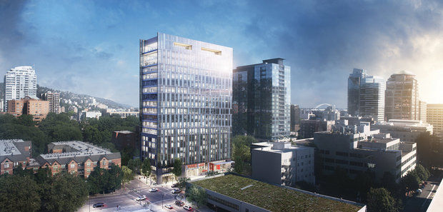The planned tower at 710 SW Columbia