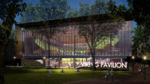 Conceptual image of PSU Viking Pavilion