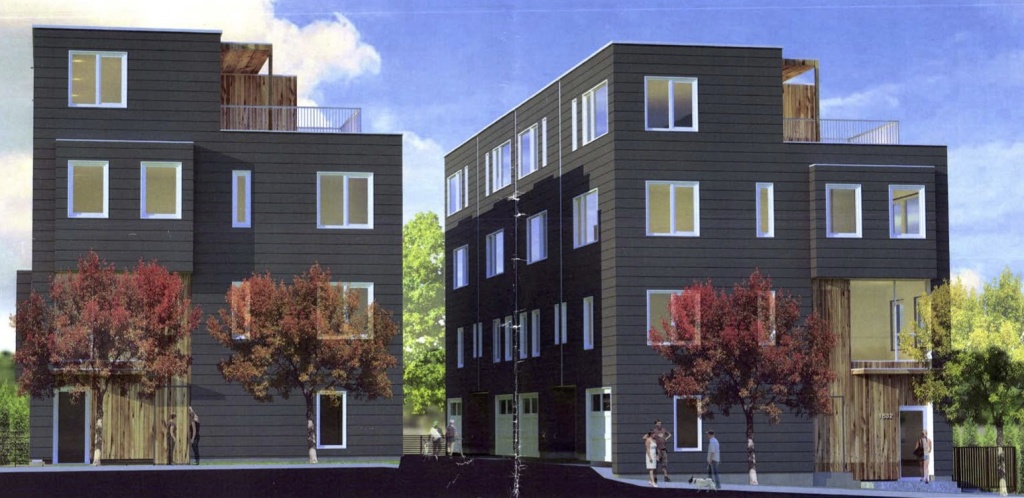The O|8 Townhomes have been submitted for building permit