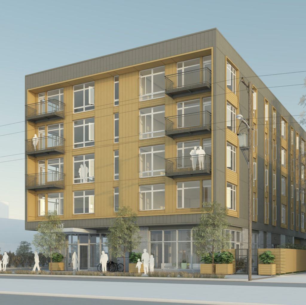 Apartments on Outer East Burnside approved by Design Commission (images