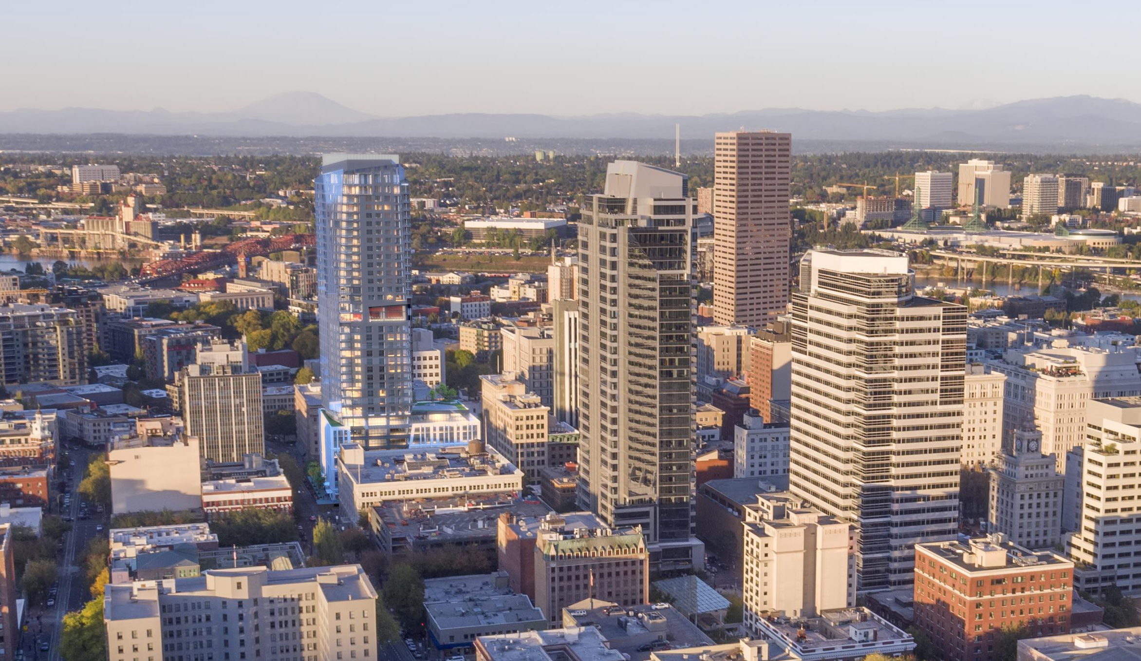 Block 216 Tower - Ritz Hotel and Condos, 459'-11 1/2, 35 floors