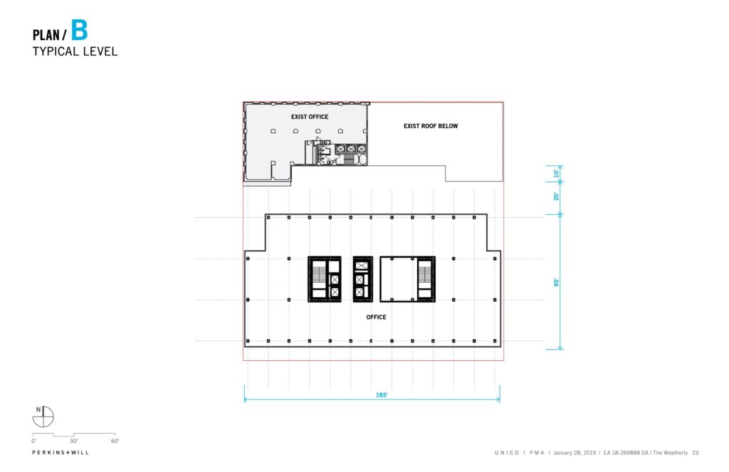 New office building at the Weatherly site